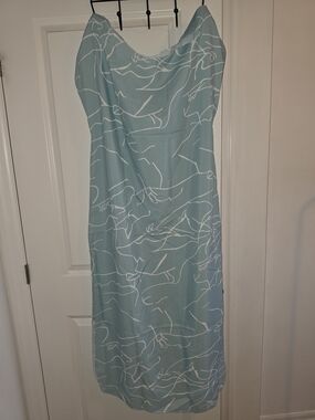 African Bubu- Light Blue Pattern